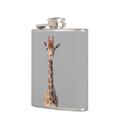 Niedliches Giraffengesicht Flachmann (Links)