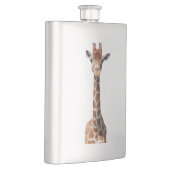 Niedliches Giraffengesicht Flachmann (Rechts)