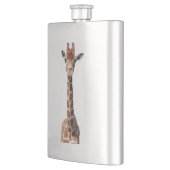 Niedliches Giraffengesicht Flachmann (Links)