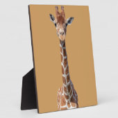 Niedliches Giraffengesicht Fotoplatte (Seite)