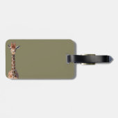 Niedliches Giraffengesicht Gepäckanhänger (Rückseite horizontal)