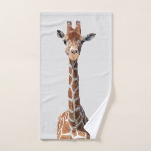 Niedliches Giraffengesicht Handtuch