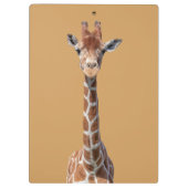 Niedliches Giraffengesicht Klemmbrett (Rückseite)