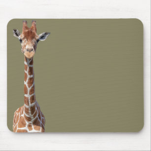 Niedliches Giraffengesicht Mousepad