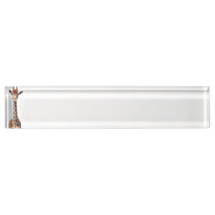 Niedliches Giraffengesicht Namensplakette