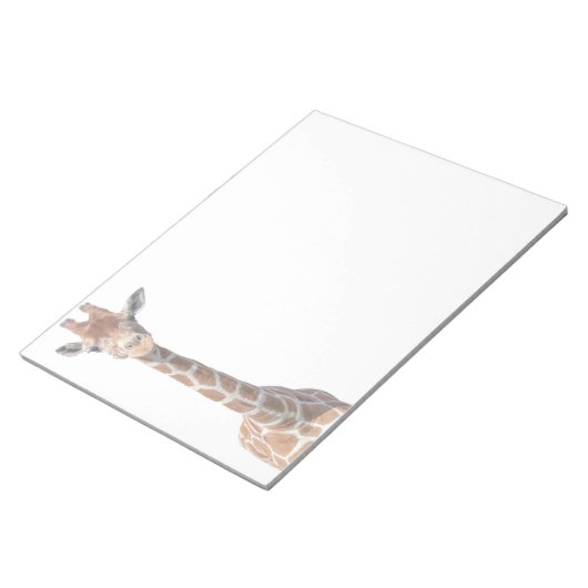 Niedliches Giraffengesicht Notizblock (angewinkelt)