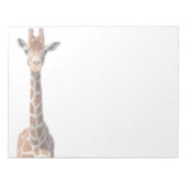 Niedliches Giraffengesicht Notizblock (Vorderseite)