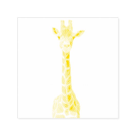 Niedliches Giraffengesicht Permastempel (Design)