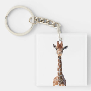 Niedliches Giraffengesicht Schlüsselanhänger