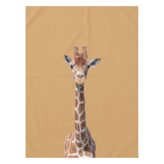 Niedliches Giraffengesicht Tischdecke (Vorderseite)