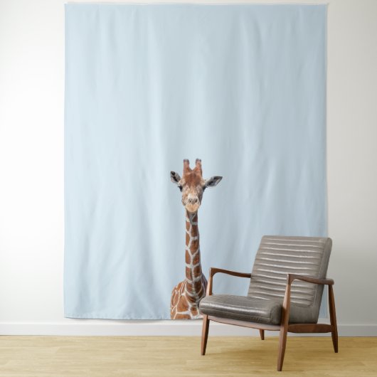 Niedliches Giraffengesicht Wandteppich (Beispiel)