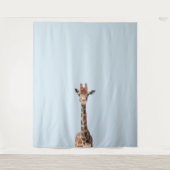 Niedliches Giraffengesicht Wandteppich (Vorderseite)