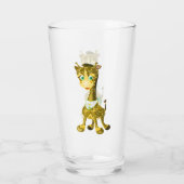 Niedliches Giraffenglas Glas (Rückseite)