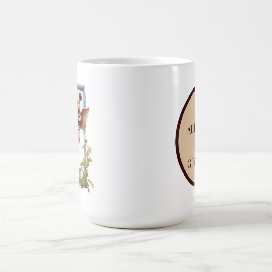 niedliches Giraffenjungeltier Kaffeetasse (Mittel)