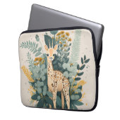 Niedliches Giraffenpapier Laptopschutzhülle (Vorderseite Links)