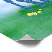 Niedliches Giraffenposter des Big-Baroy-Jungen Poster (Ecke)