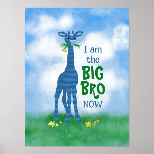 Niedliches Giraffenposter des Big-Baroy-Jungen Poster (Vorne)
