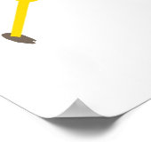 Niedliches Giraffenposter Poster (Ecke)