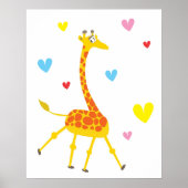 Niedliches Giraffenposter Poster (Vorne)