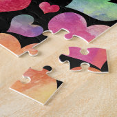 Niedliches Girl-Colorful Hard Heart Muster Puzzle (Seite)
