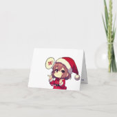 Niedliches Girl Dolphin Dankeskarte (Rückseite)