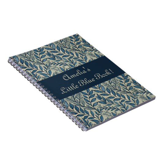 Niedliches Girl Floral Art Nouveau Wallpaper Muste Notizblock (Rechte Seite)