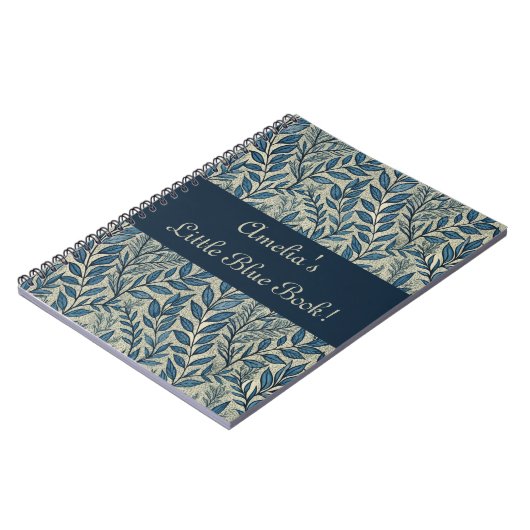 Niedliches Girl Floral Art Nouveau Wallpaper Muste Notizblock (Linke Seite)