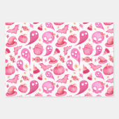 Niedliches Girl Halloween Baby Shower Party Gesche Geschenkpapier Set (Vorderseite 2)