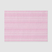 Niedliches Girl Hübsch Pink White Pattern Seidenpapier (Vorderseite)