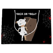 Niedliches Girl-Mummy-Coffin Halloween Große Geschenktüte (Vorderseite)
