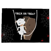Niedliches Girl-Mummy-Coffin Halloween Große Geschenktüte (Rückseite)