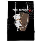 Niedliches Girl-Mummy-Coffin Halloween Mittlere Geschenktüte (Rückseite)