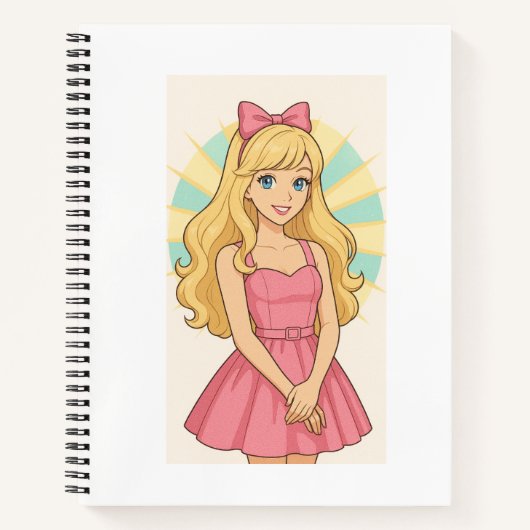 Niedliches Girl-Notebook Notizblock (Vorderseite)