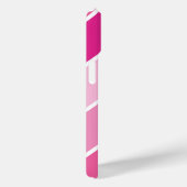 Niedliches Girl-Skriptname Pink Stripes-Muster Case-Mate iPhone Hülle (Rückseite / Rechts)