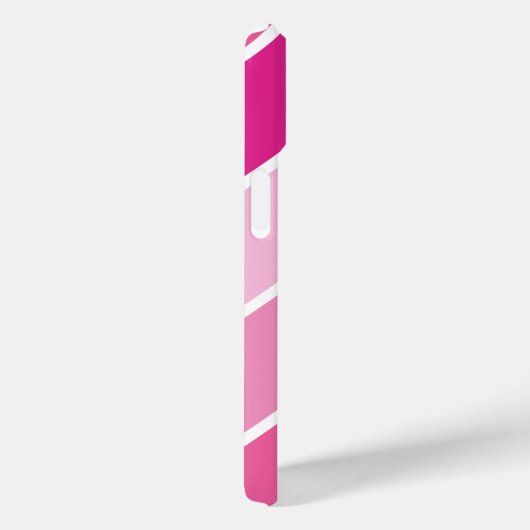 Niedliches Girl-Skriptname Pink Stripes-Muster Case-Mate iPhone Hülle (Rückseite / Rechts)