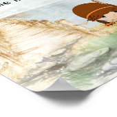 Niedliches Girl Summer Poster (Ecke)