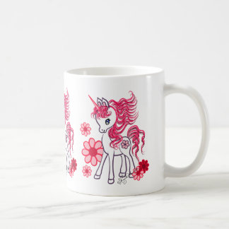 Niedliches Girly Babyunicorn-Rot Kaffeetasse