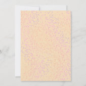 Niedliches Girly Bunny mit Pastellrosa Dots Party Einladung (Rückseite)