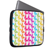 Niedliches Girly Colorful Rainbow Butterfly Patter Laptopschutzhülle (Vorne Rechts)