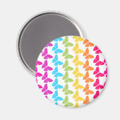 Niedliches Girly Colorful Rainbow Butterfly Patter Magnet (Vorderseite/Rückseite)