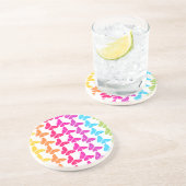 Niedliches Girly Colorful Rainbow Butterfly Patter Untersetzer (Seite)