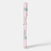 Niedliches Girly Flamingo und Bikini Pink Monogram Case-Mate iPhone Hülle (Rückseite / Rechts)