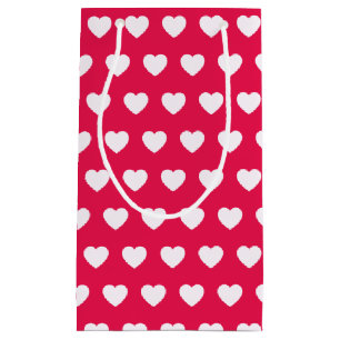 Niedliches Girly Heart Pattern Valentinstag Gesche Kleine Geschenktüte