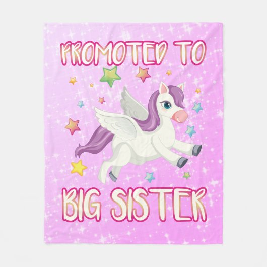 Niedliches Girly Magical Unicorn, das zu einer gro Fleecedecke (Vorderseite)