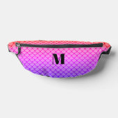 Niedliches Girly Pink Gradient Mermaid Scales Mono Bauchtasche (Ablage )