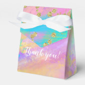 Niedliches Girly Pink Lila Blue Forest Animals Par Geschenkschachtel (Vorderseite)