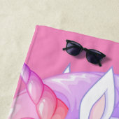 Niedliches Girly Unicorn Strandtuch (Beispiel)