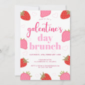 Niedliches Girly Valentine's Galentine Day Brunch Einladung (Vorderseite)