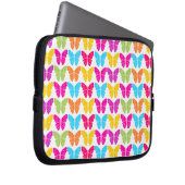 Niedliches Girly Vibranly Rainbow Butterfly Patter Laptopschutzhülle (Vorne Rechts)