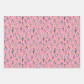 Niedliches Giro Ice Creme Cone Muster Geschenkpapier Set (Vorderseite 2)